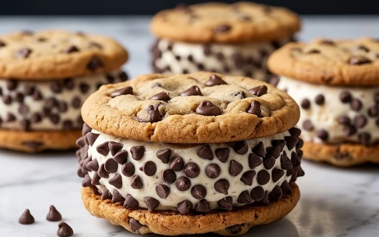Cookie Ice Cream Sandwiches (Like a Chipwich!)