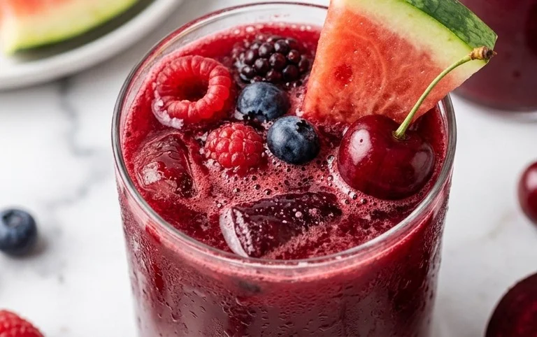 Watermelon Cherry Berry Beet Juice
