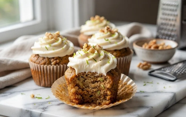 Zucchini Cupcakes with Cream Cheese Frosting