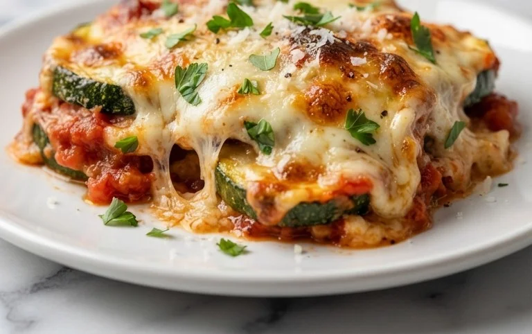Three Cheese Zucchini Parmesan